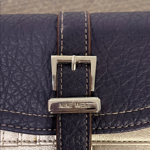 NWT - NINE WEST CHECKBOOK WALLET Colorado SLG - Plum - Picture 2 of 9